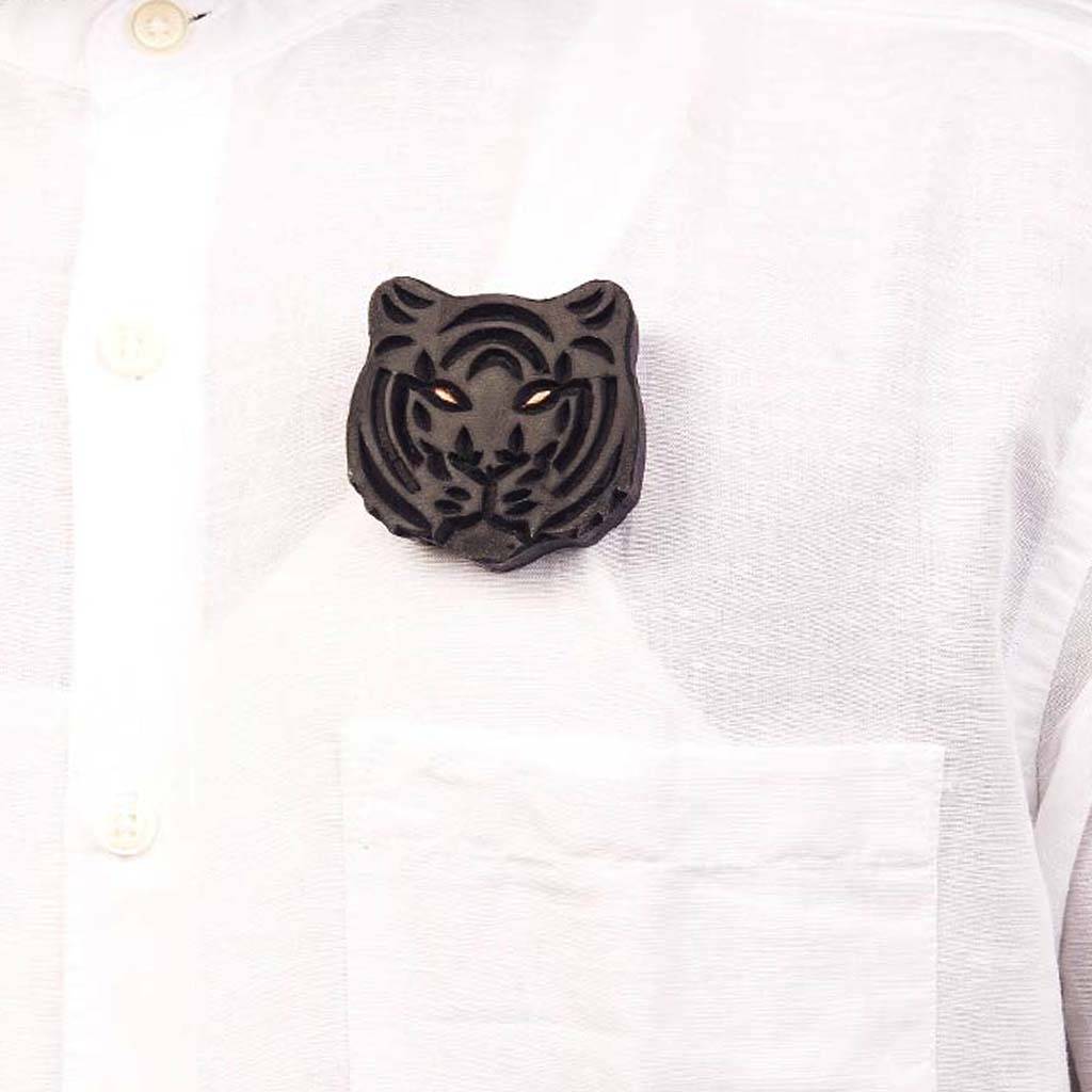 Fearless Tiger Brooch