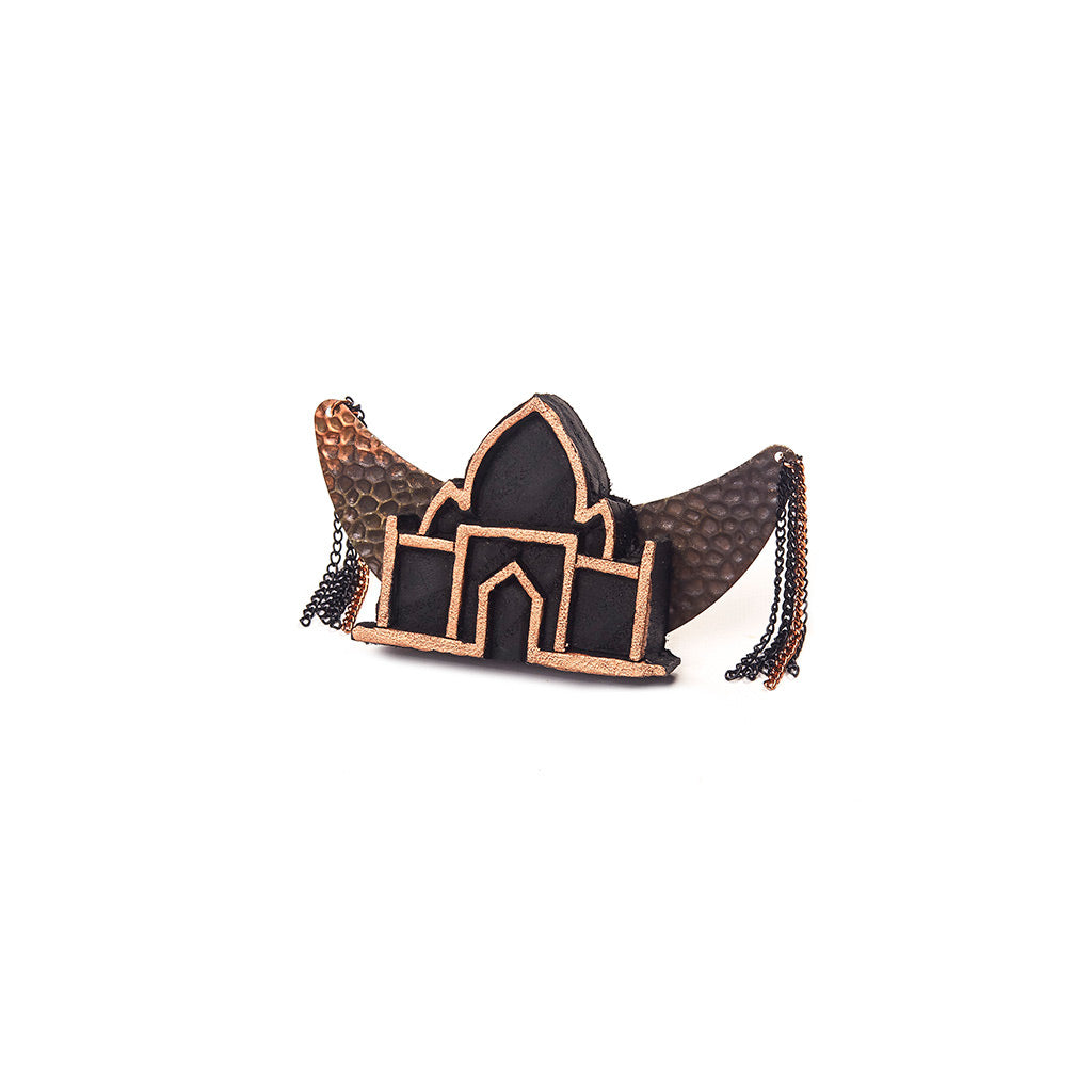 Moon and Taj Mahal Ring