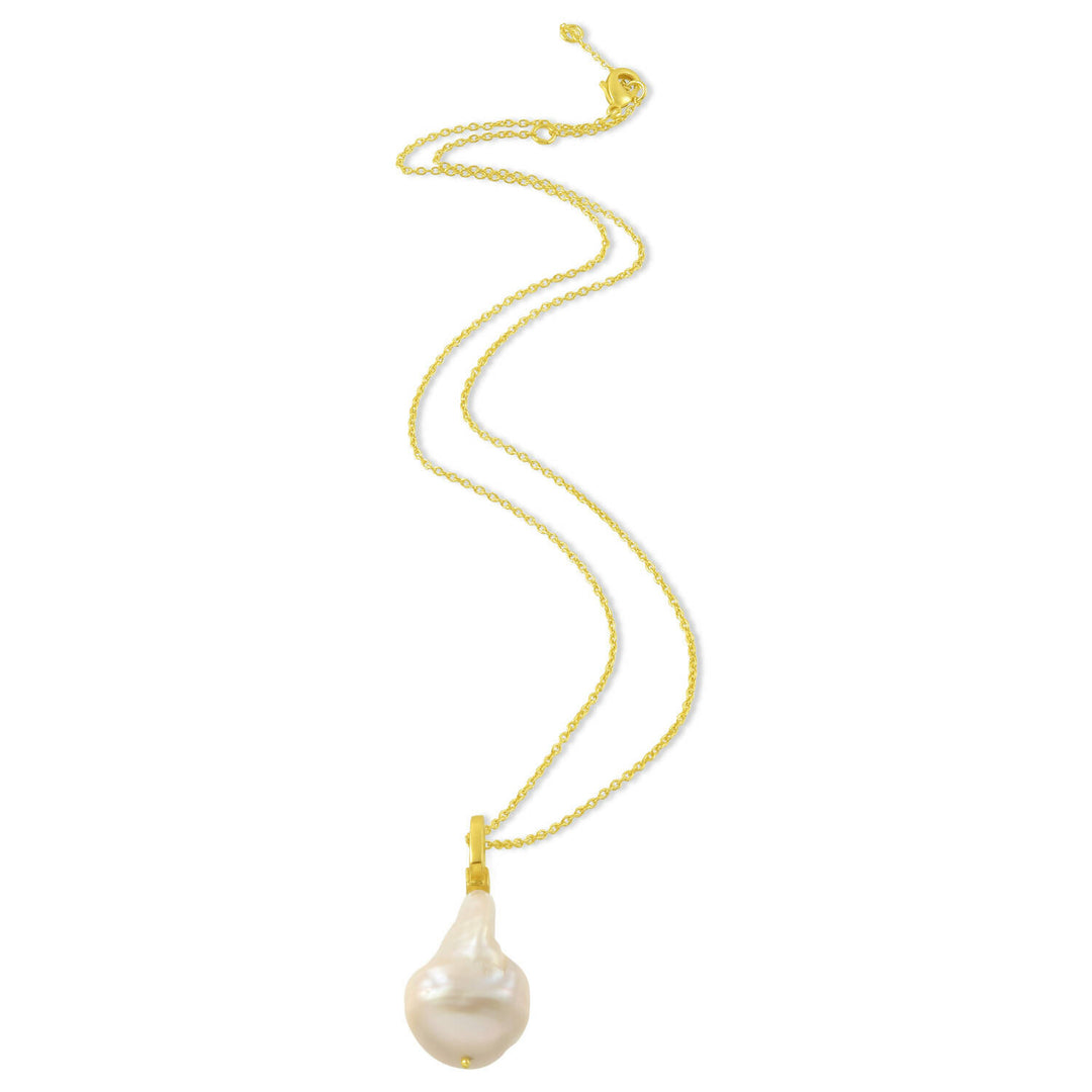 Baroque Pearl Charm Necklace