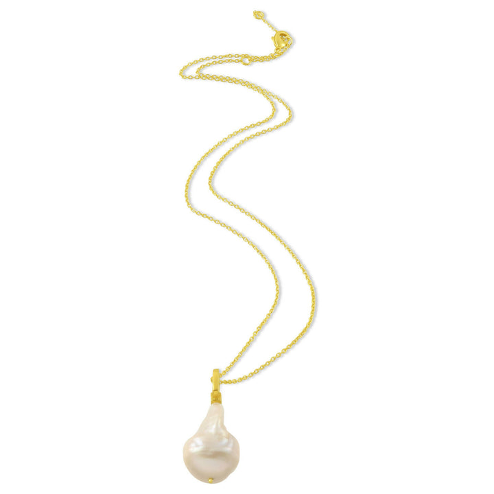 Baroque Pearl Charm Necklace