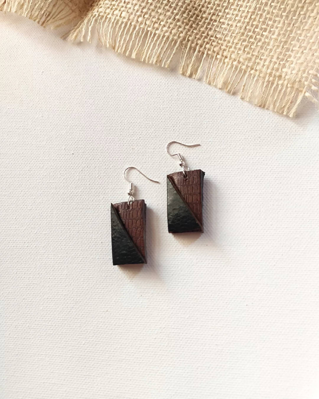 Chocolate Cube Earrings