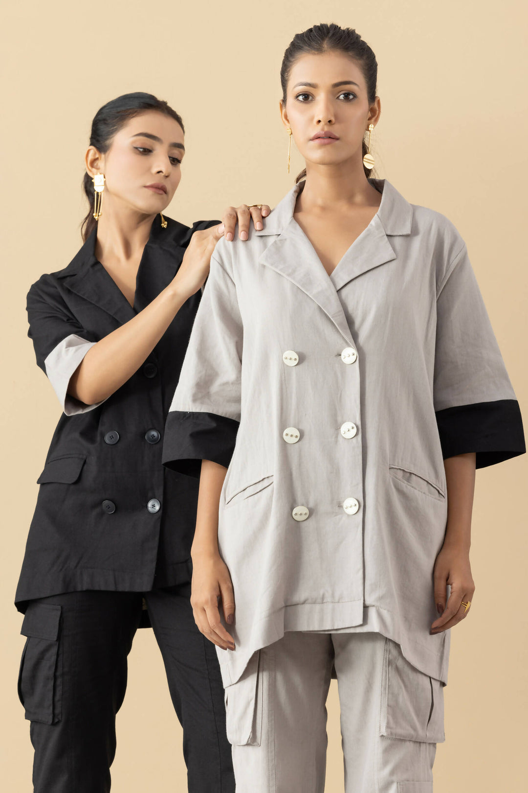 Yin Yang co-ord set grey