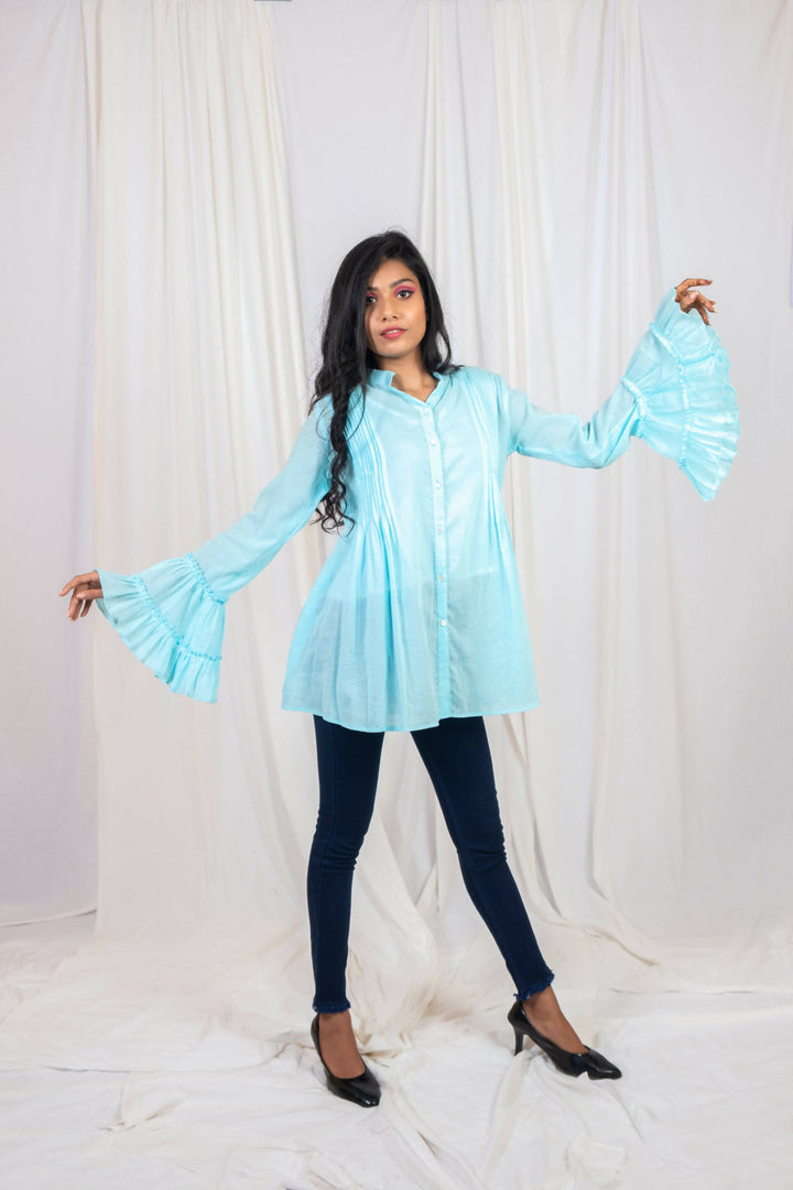 flirty pintuck top