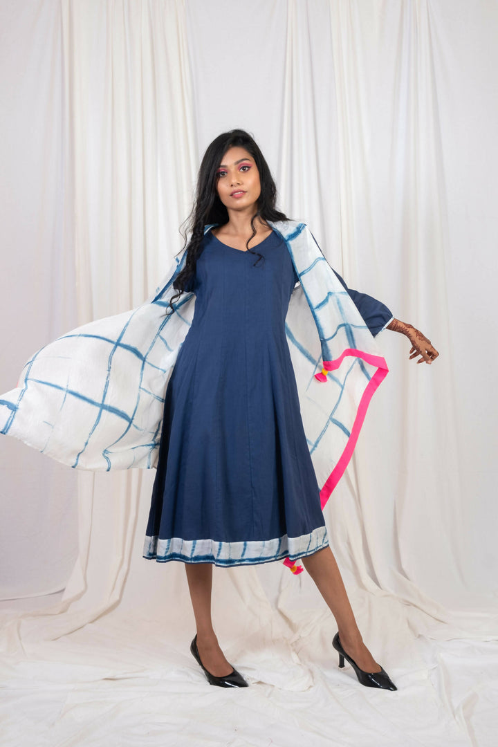 blue kali dress