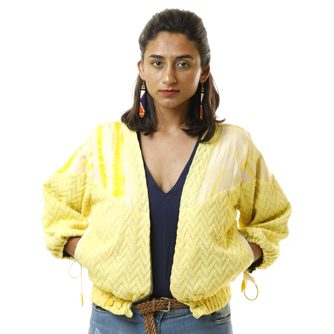 Shibori Bomber Jacket