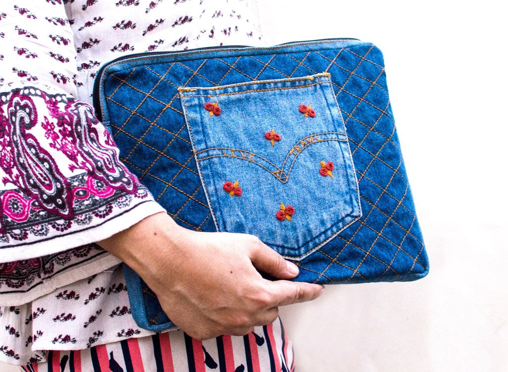 Upcycled Ipad Kindle Sleeve