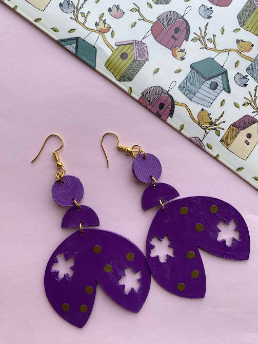 Purple Paper Danglers