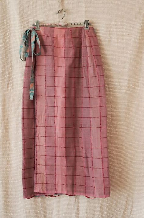 Pink Lungi Skirt