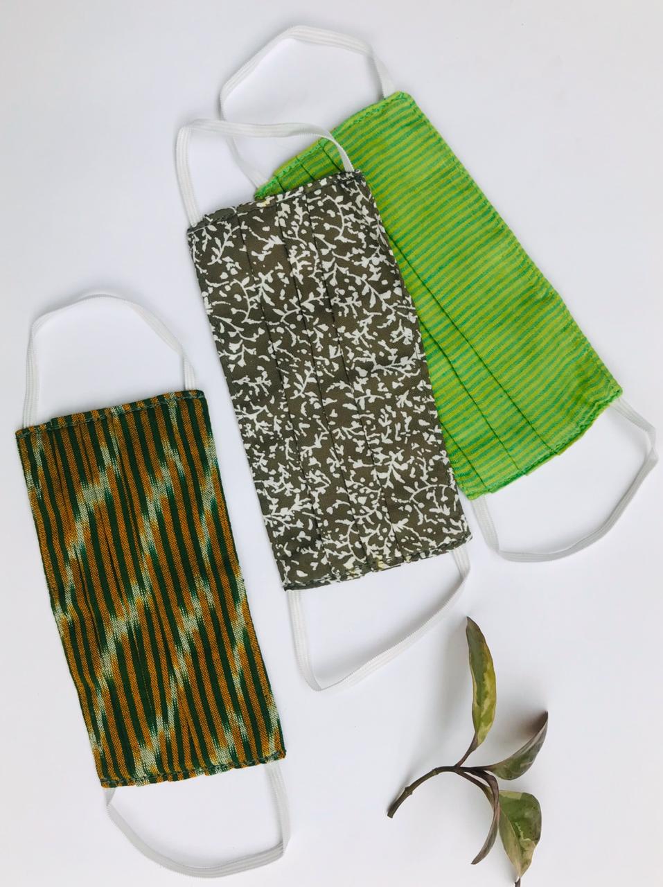 Unisex 3-Ply Reusable Masks - Pack Of 3