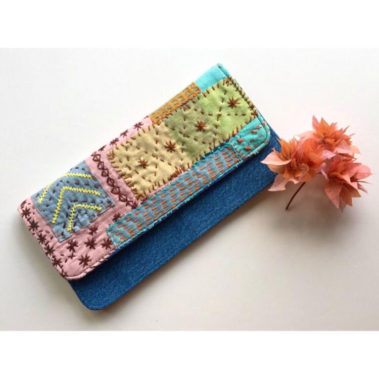 Sashiko Denim Wallet