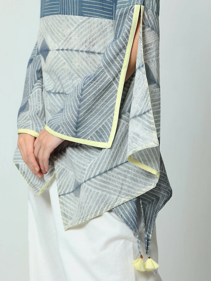 butterfly sleeve top with slits