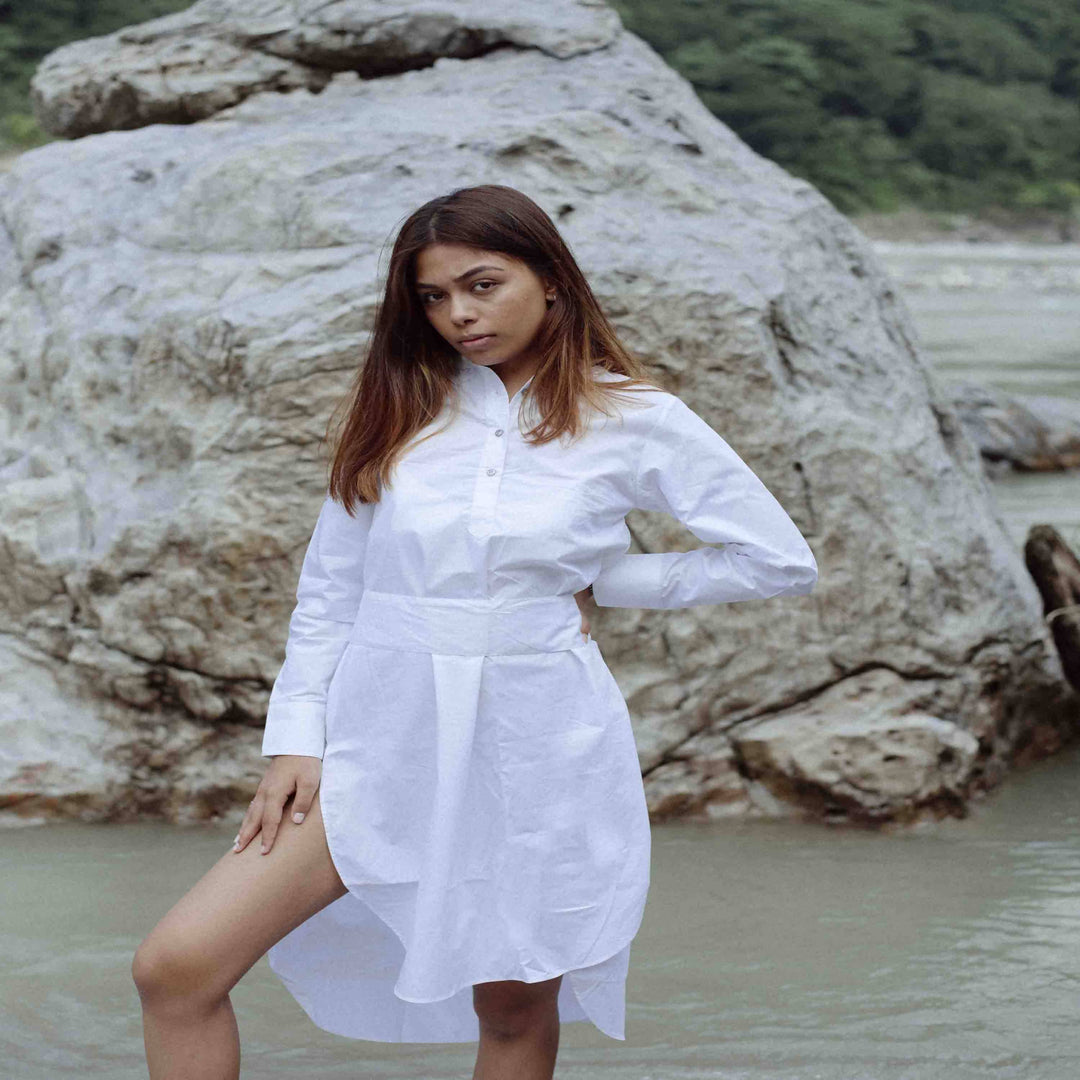 Poplin Midi Dress La Palma