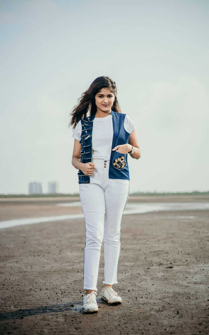 Denim Deck Vest