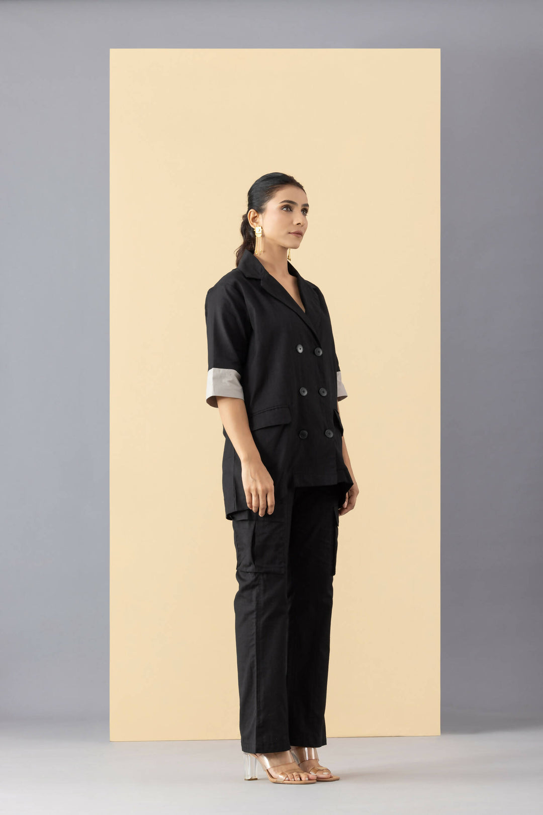 Yin Yang co-ord set black