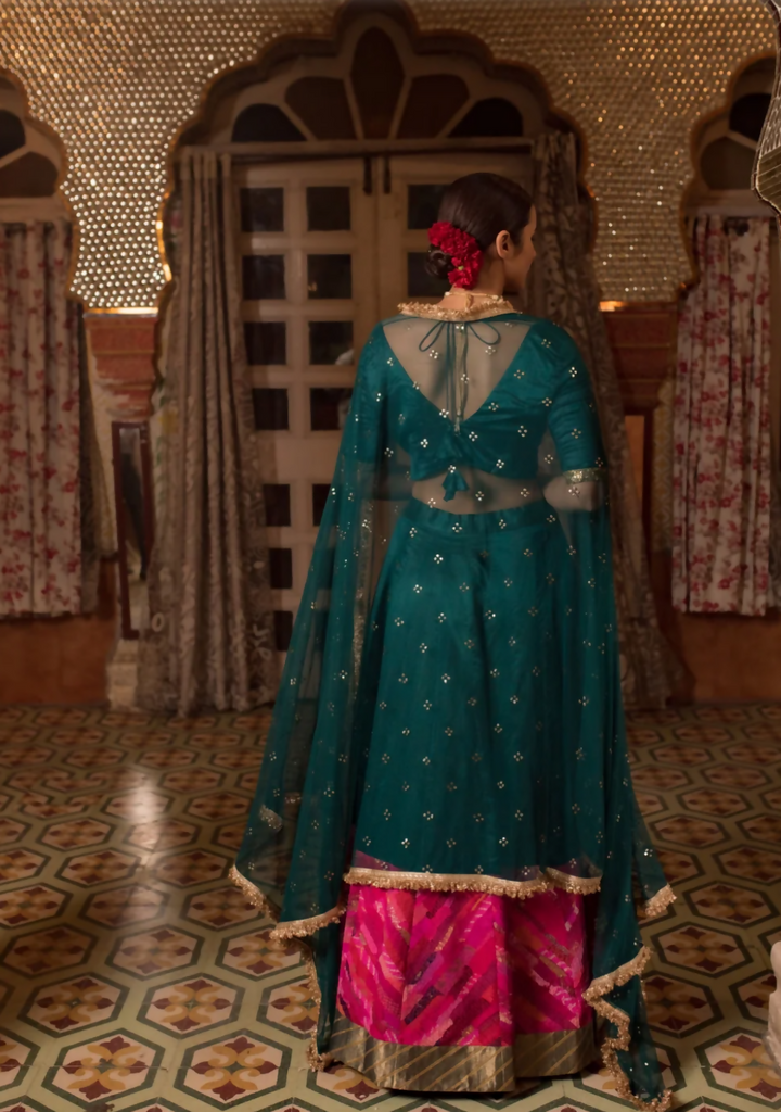 Teal Lehenga