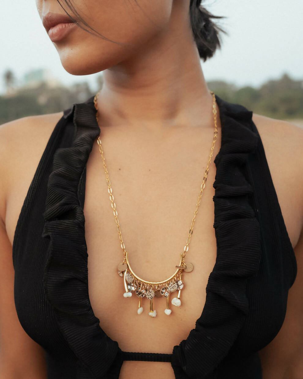Crescent Fall Neckpiece