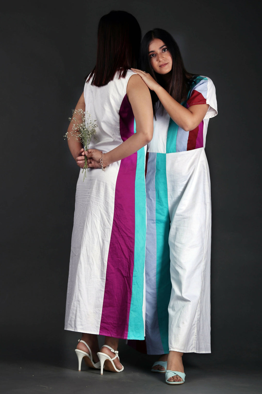 Victoria Color Blocked Maxi Dress