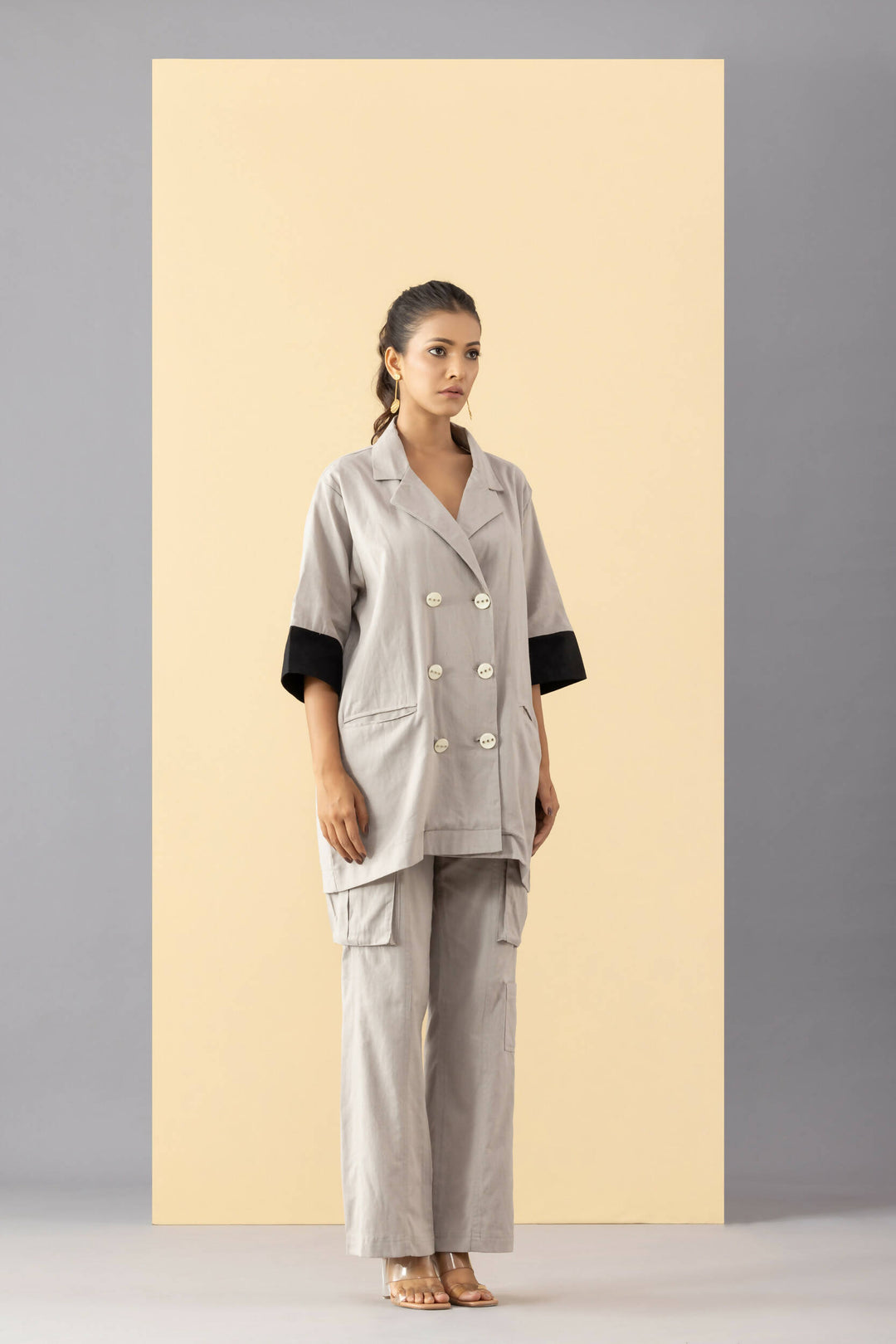 Yin Yang co-ord set grey