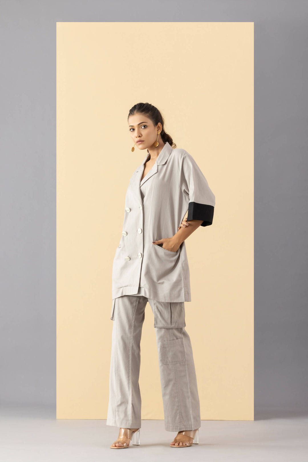 Yin Yang co-ord set grey