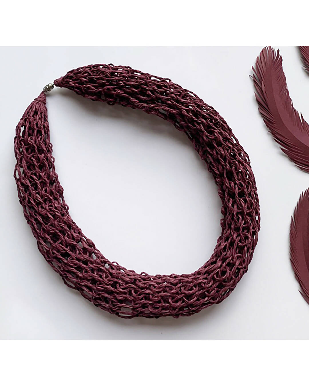 Woven Paper Twine Neckpiece