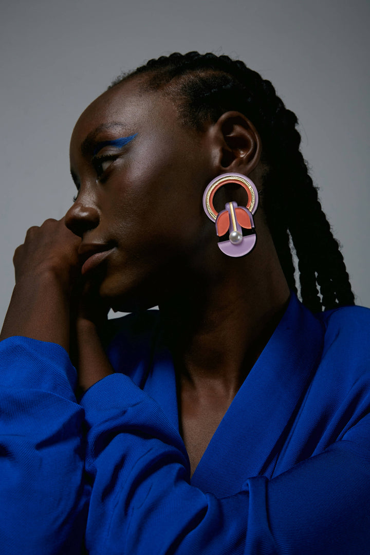 Perola Lilac Earrings
