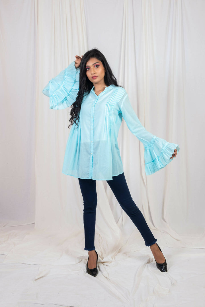 flirty pintuck top