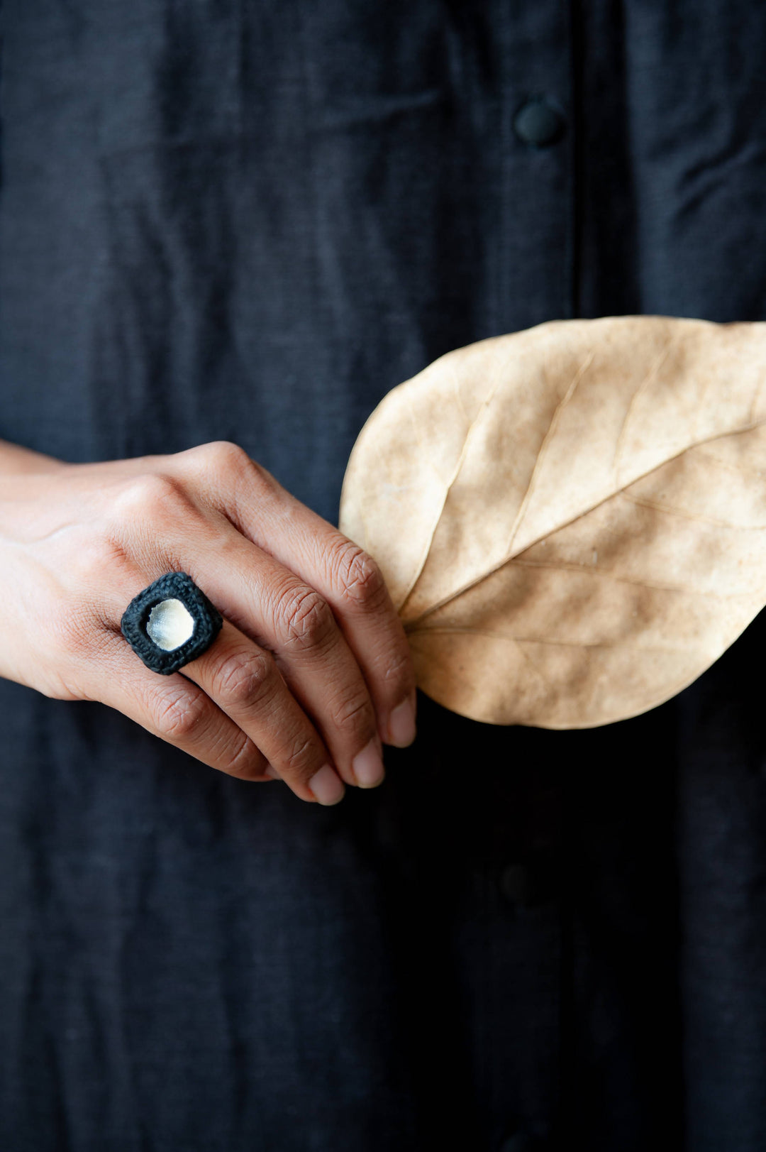 Black Square Mirror Ring