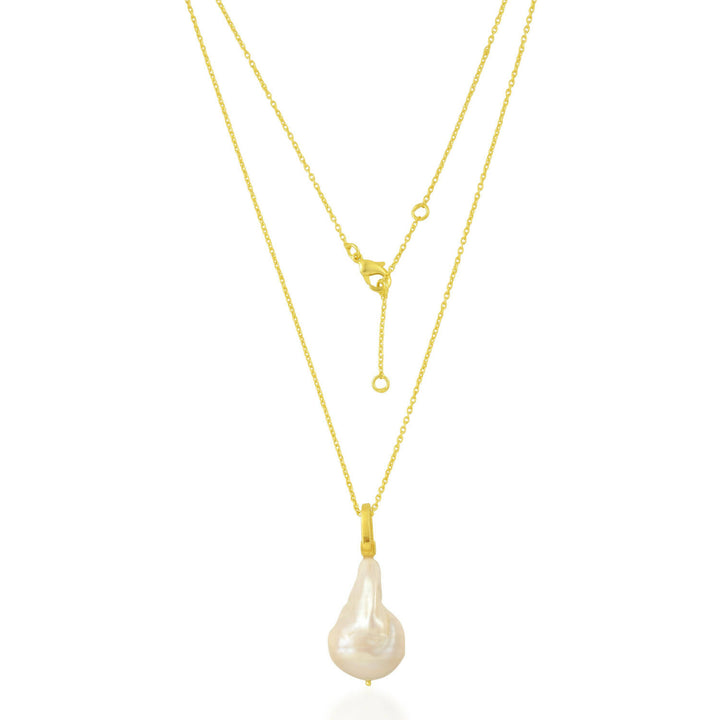 Baroque Pearl Charm Necklace