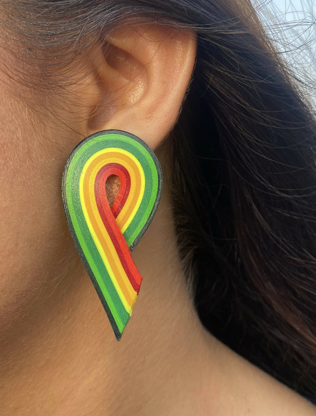 Rainbow Swirl Earrings