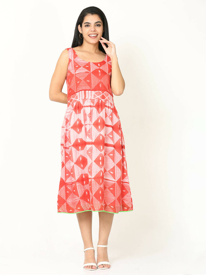 Shibori knotty dress