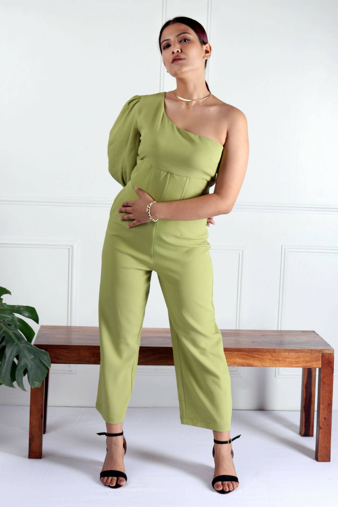 Cersie Lime Green Jumpsuit