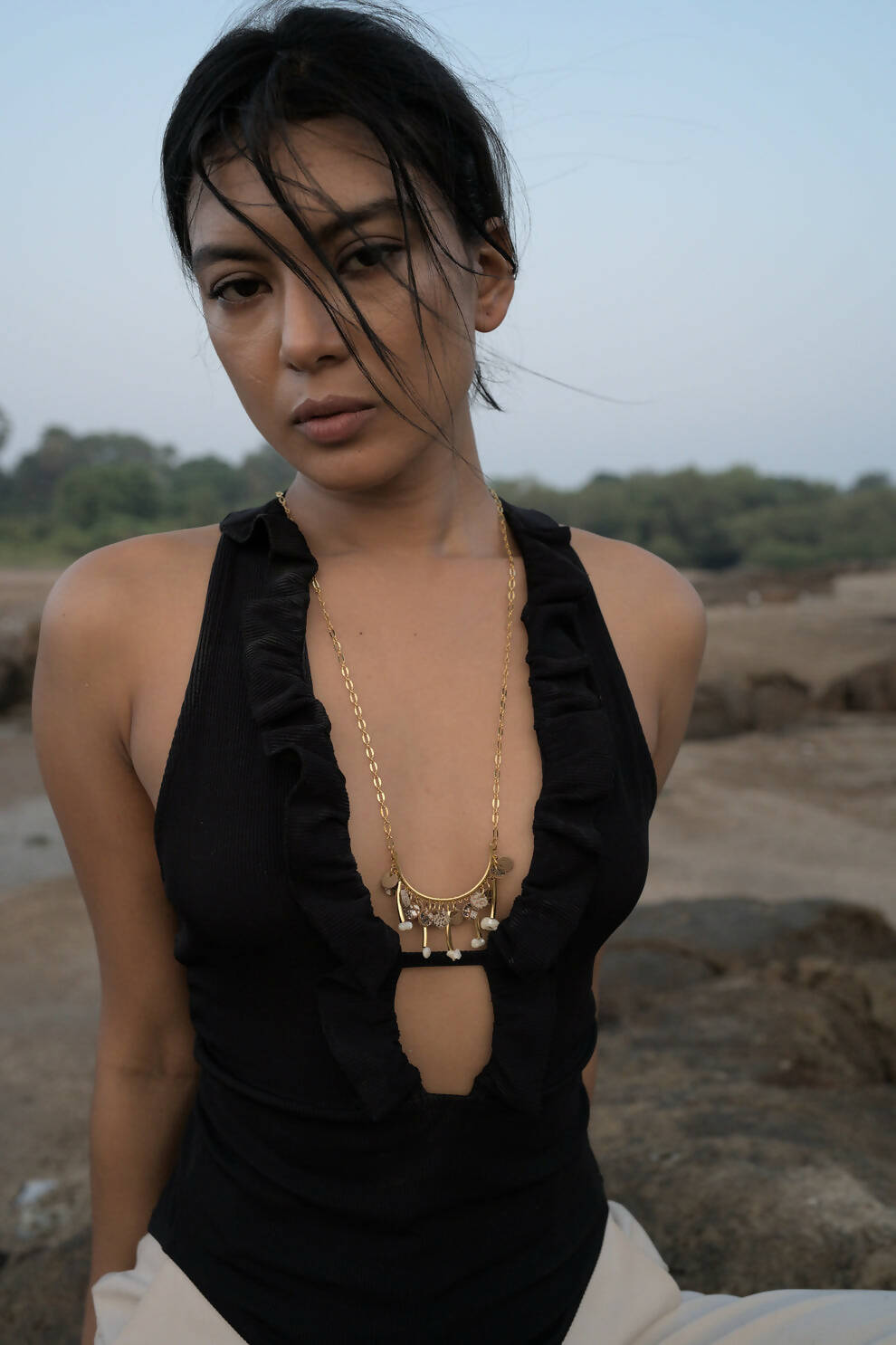 Crescent Fall Neckpiece