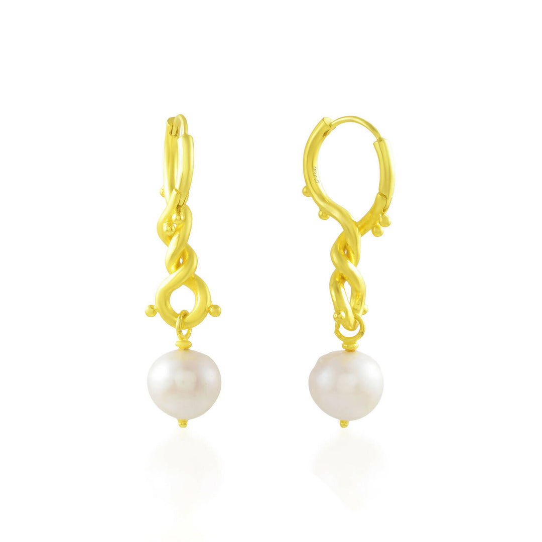 Dotted Pearl Earrings
