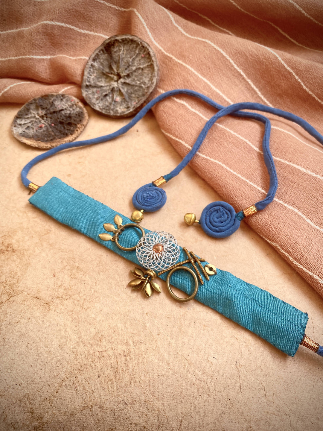 Handcrafted Gold Love Choker