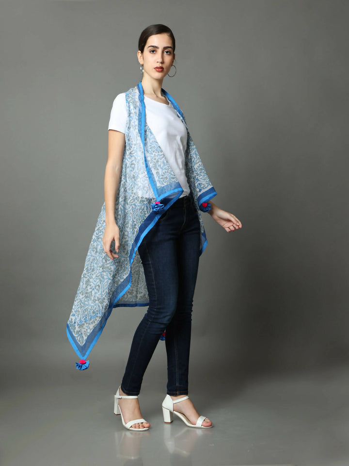 block print cape