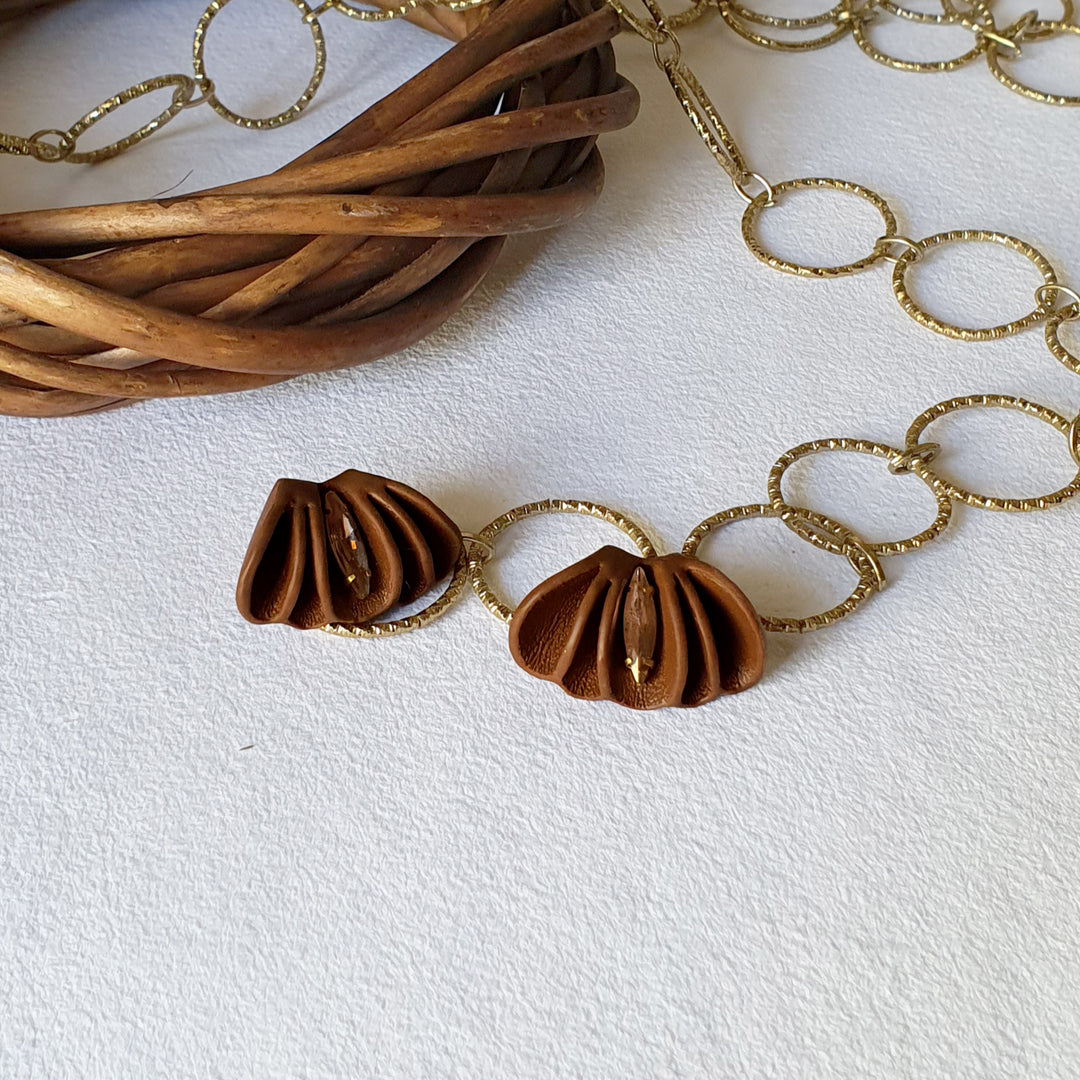 Orph Earrings - Tan