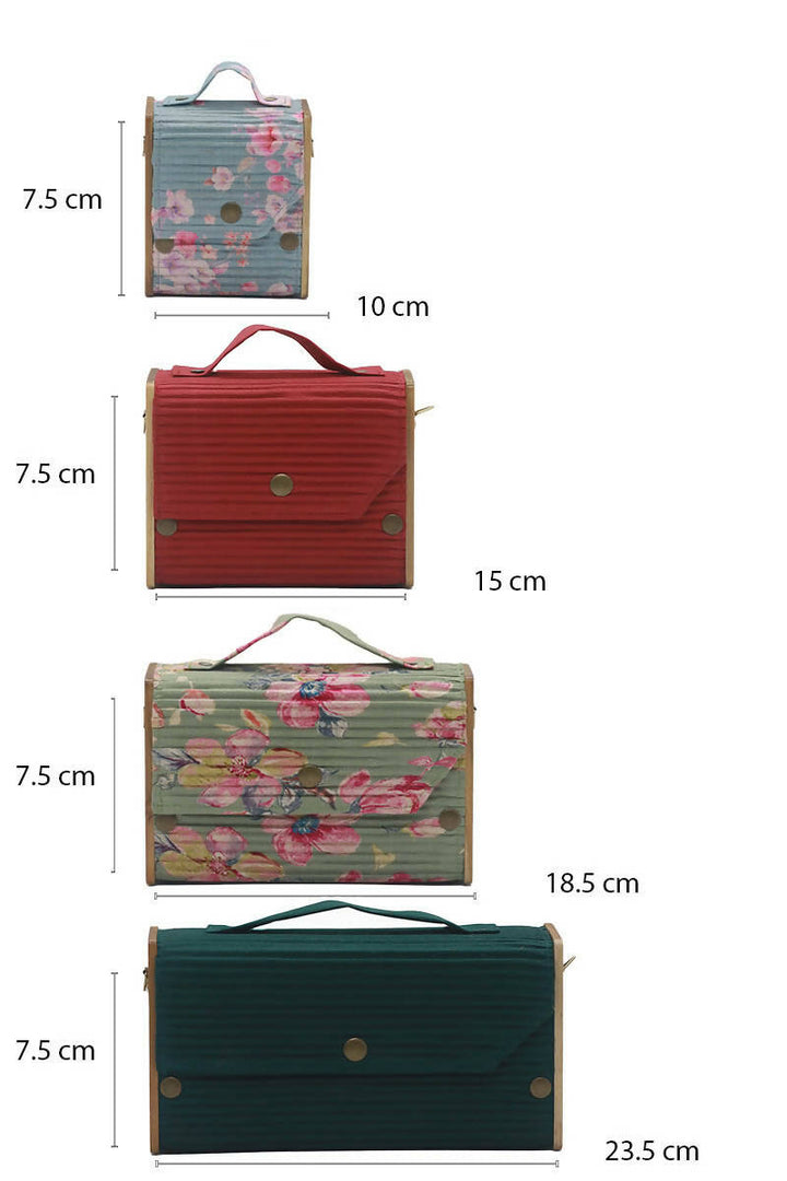 Vintage Blossom 4 in 1 Box Clutch