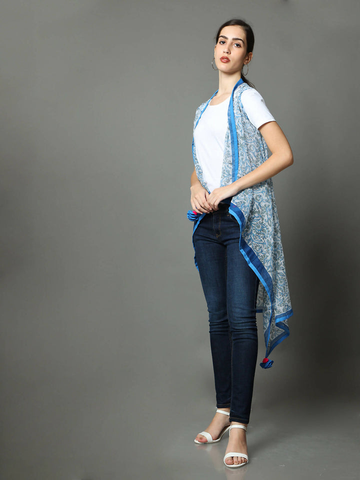 block print cape