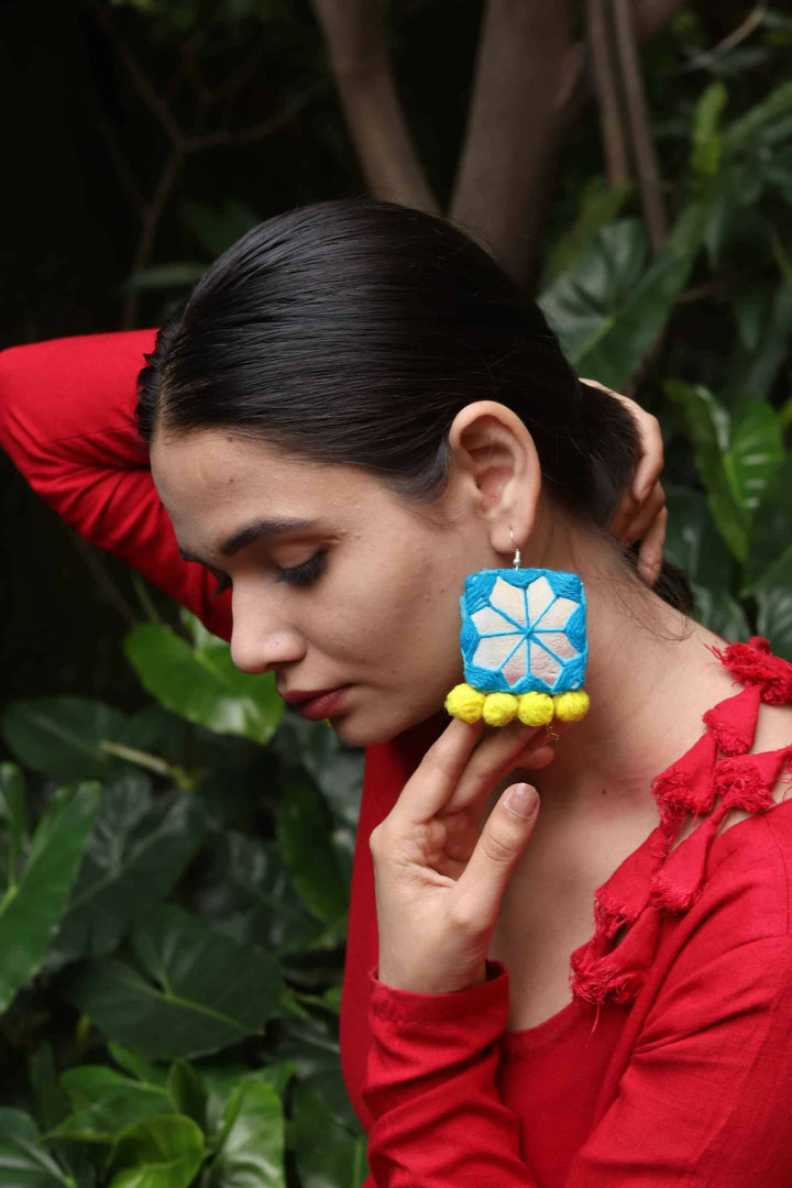 RANGOLI TEXTILE EARRING