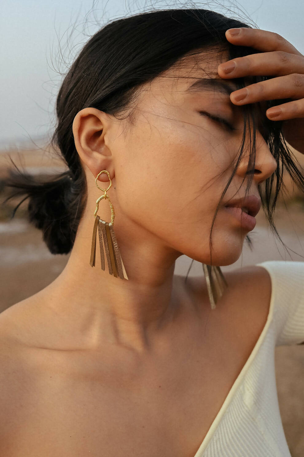 Gold Fringe Earrings