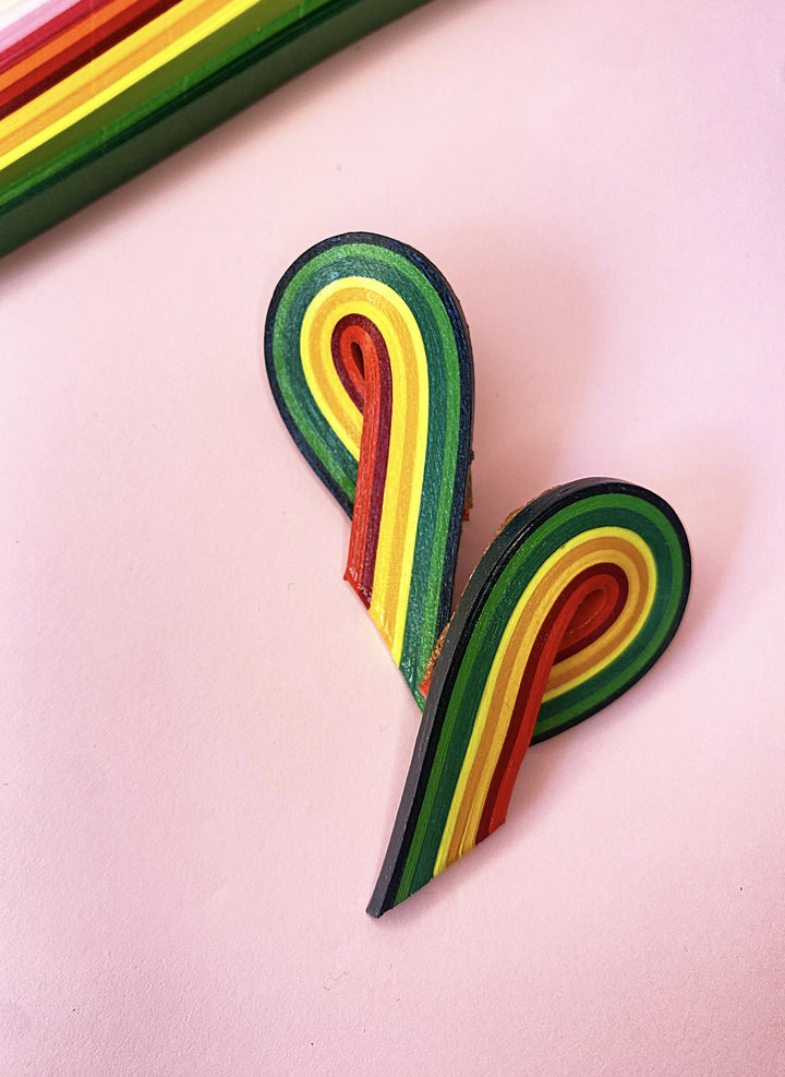 Rainbow Swirl Earrings