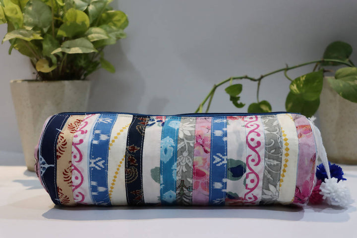 Stripe-Printed Pouch