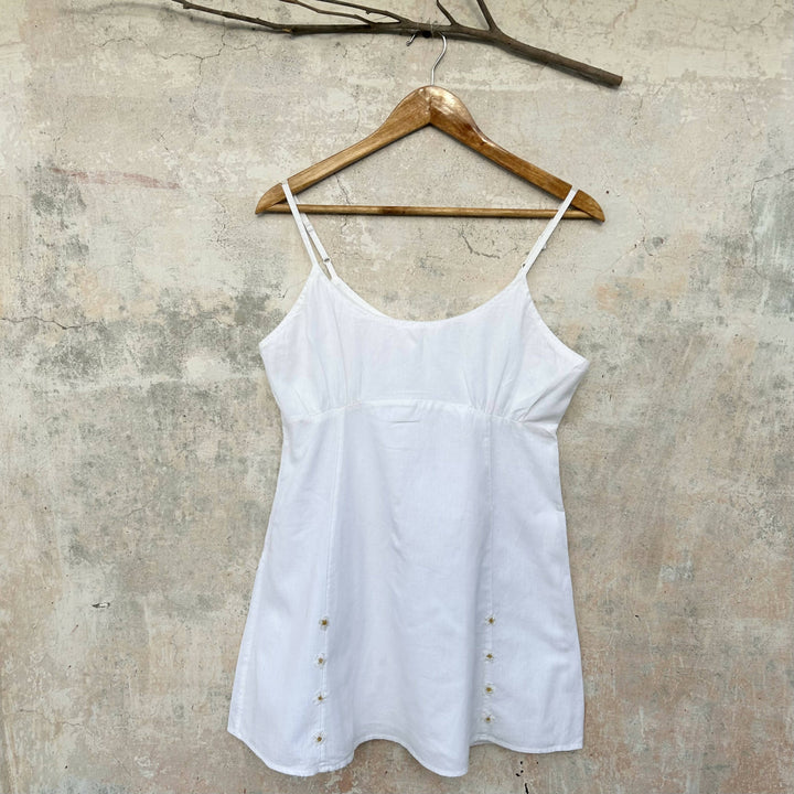 White Strappy Blouse
