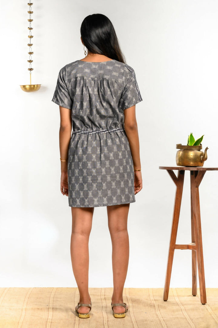 Grey Drawstring Tunic
