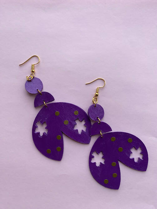 Purple Paper Danglers