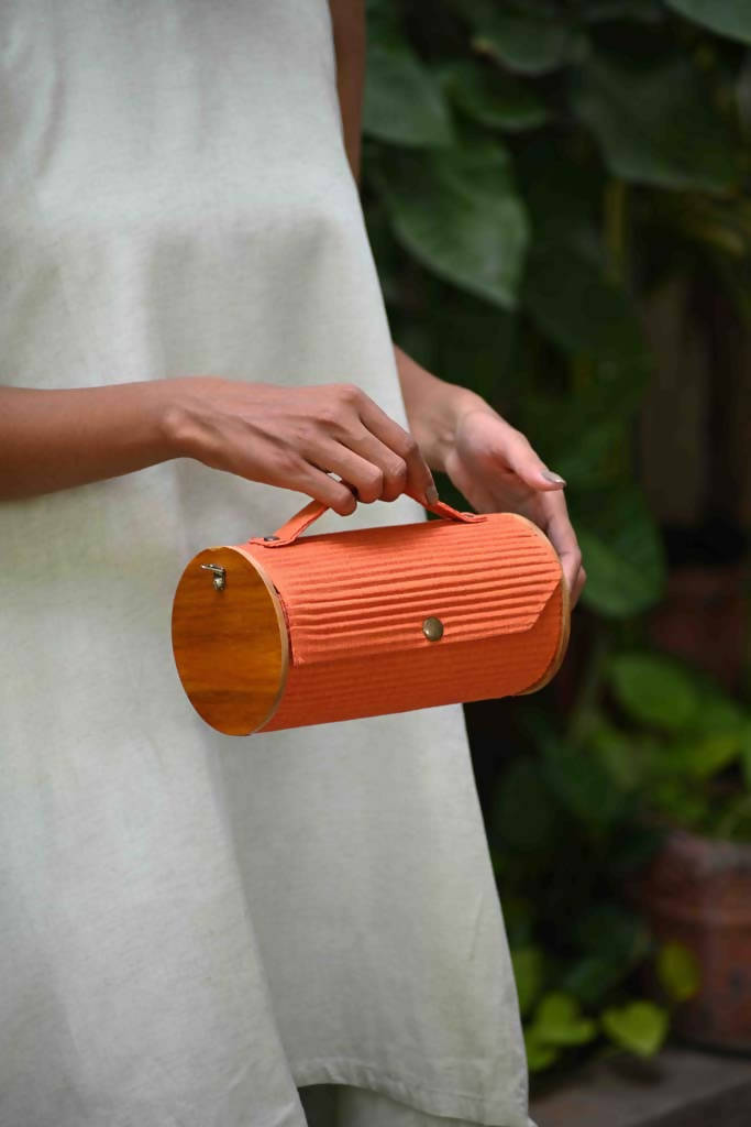 Saffron Sun Round Clutch