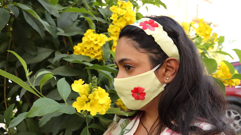 Upcycled Hairband and Mask