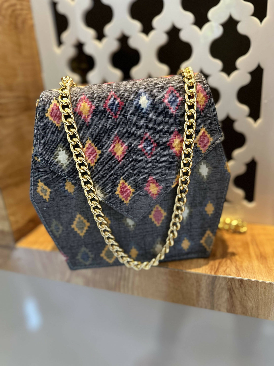 Grey Upcycle Clutch