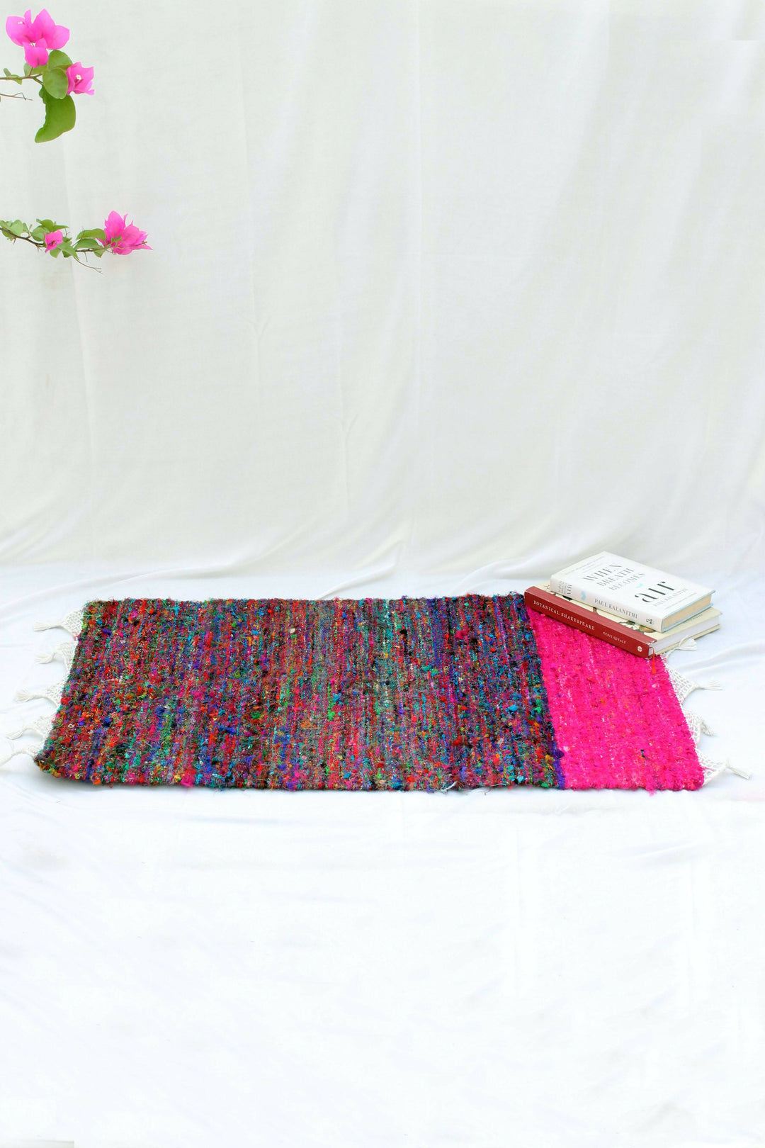 Raspberry Silk Dhurrie