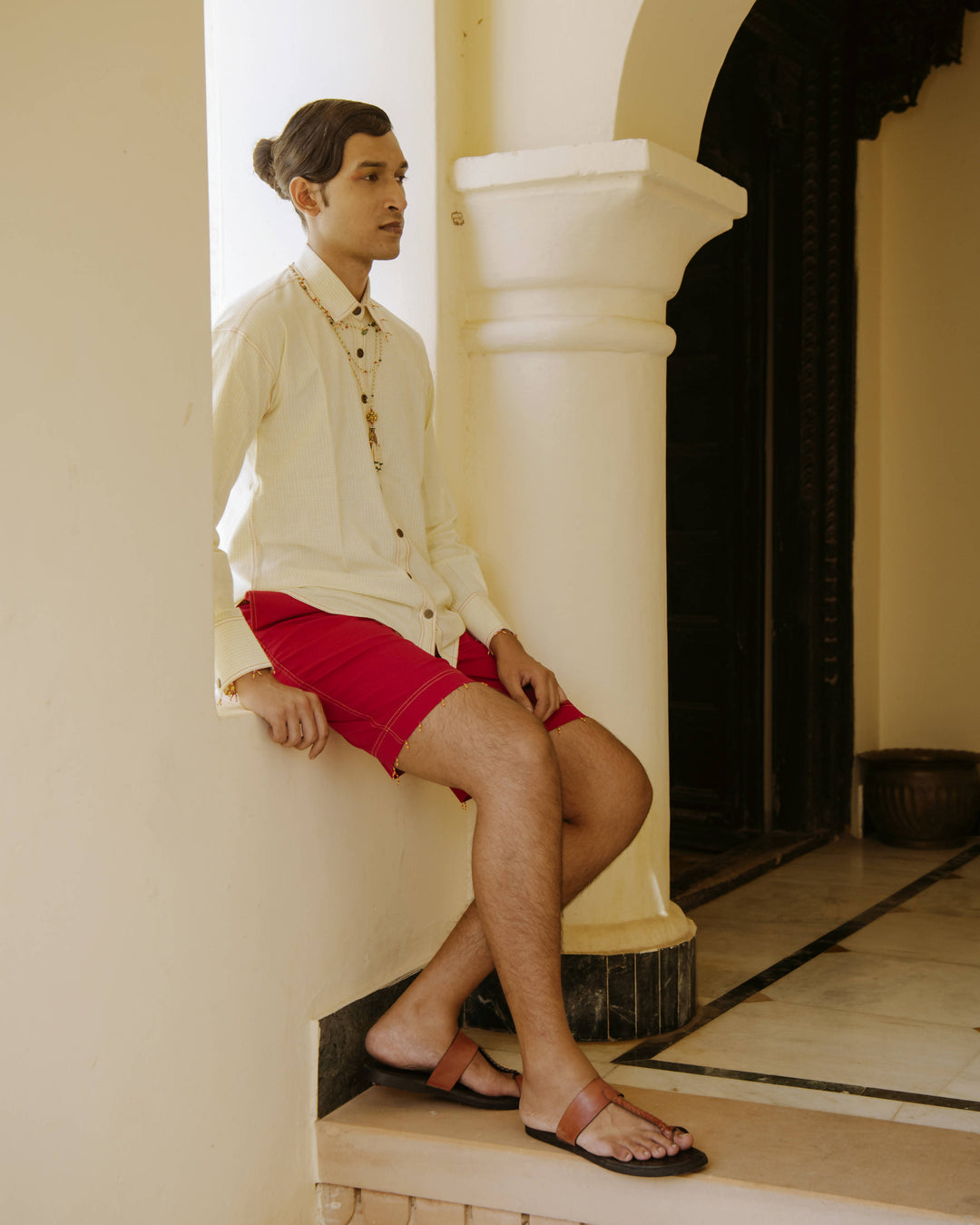Rubellite Knee Length Shorts